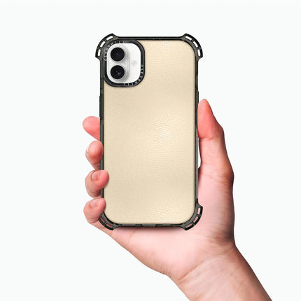 Coque iPhone 16 Plus Bounce Leather — Amande