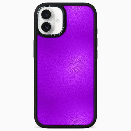 iPhone 16 Case Elite Leather — Dark Violet