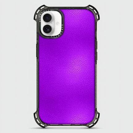 iPhone 16 Case Bounce Leather — Dark Violet