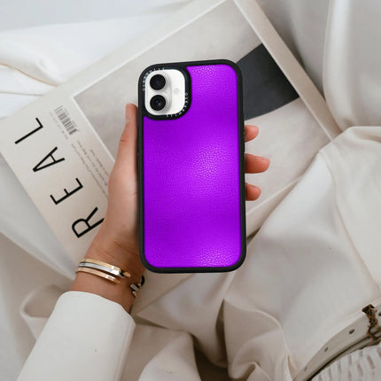 Coque Elite Leather pour iPhone 16 Plus — Violet foncé