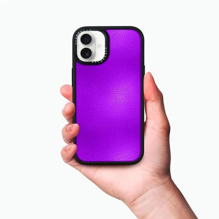 Coque Elite Leather pour iPhone 16 Plus — Violet foncé