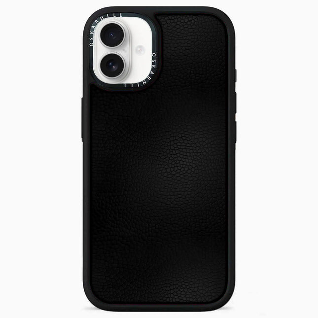 Coque iPhone 16 Elite Leather — Noir fumé