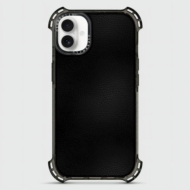 iPhone 16 Case Bounce Leather — Smoky Black