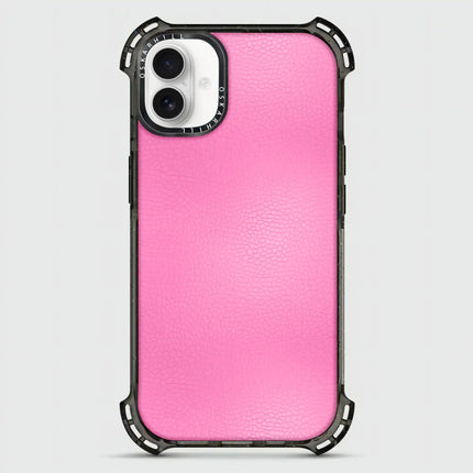 Coque iPhone 16 Plus Bounce Leather — Rose persan