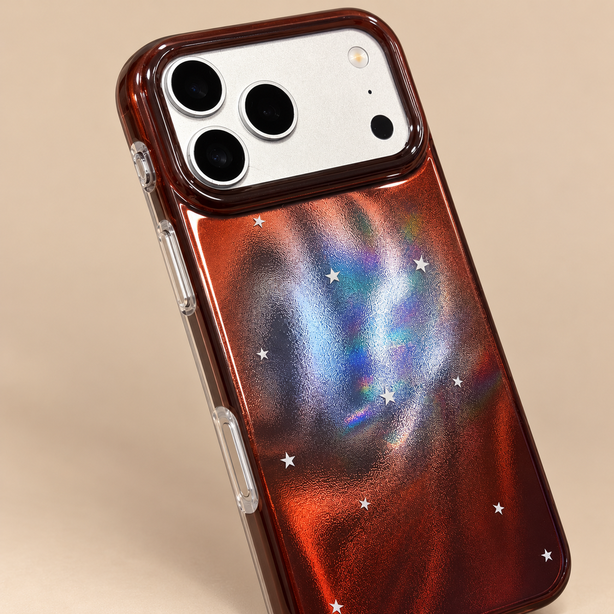 Clear side edge and visible control area beside the Copper Nebula star pattern.