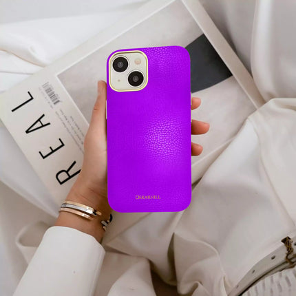 iPhone 15 Elite Leather MagSafe Compatible Dark Violet